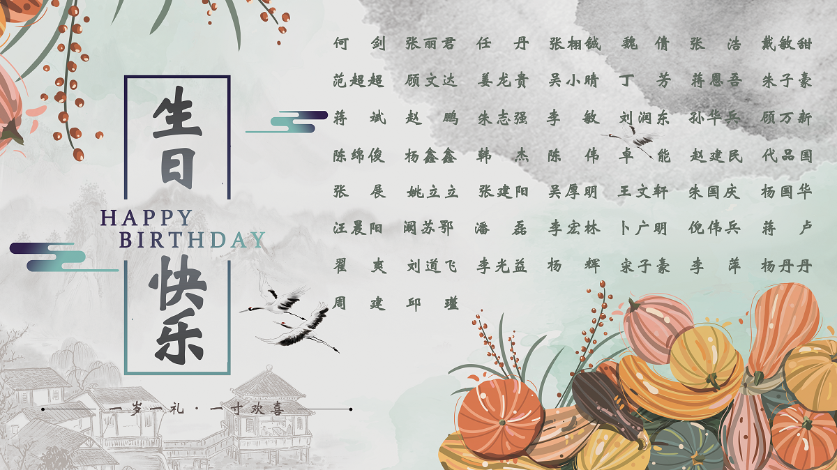 【生日祝?！抗ё?0月生日的員工生日快樂！